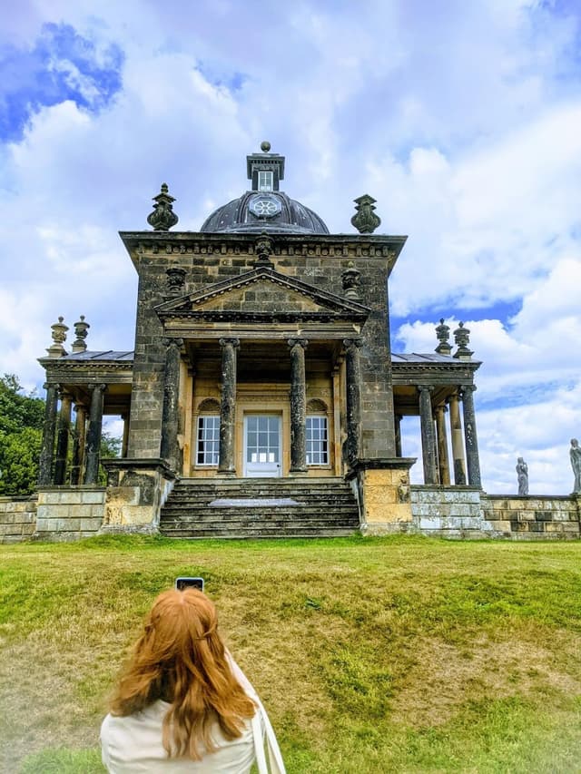 Picture of me at the Temple of the Four Winds, Castle Howard